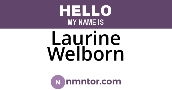 Laurine Welborn
