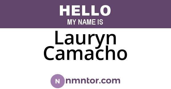 Lauryn Camacho