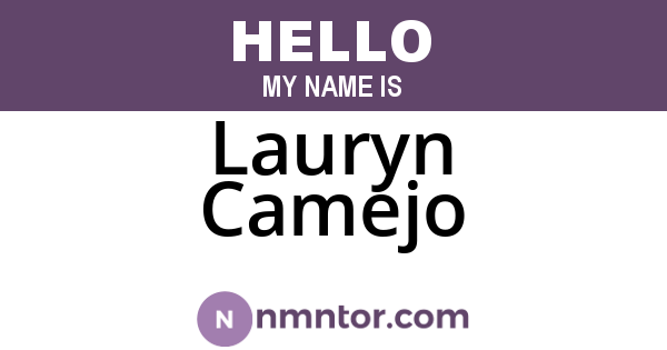 Lauryn Camejo