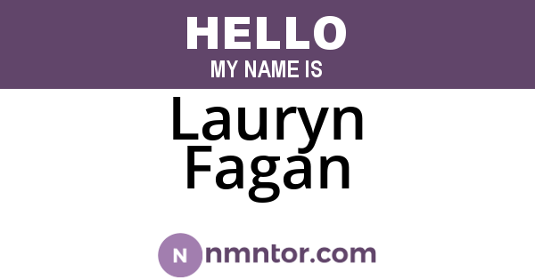 Lauryn Fagan