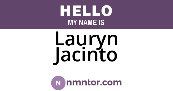 Lauryn Jacinto