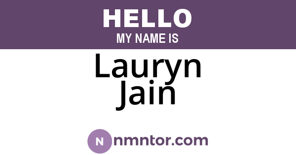 Lauryn Jain