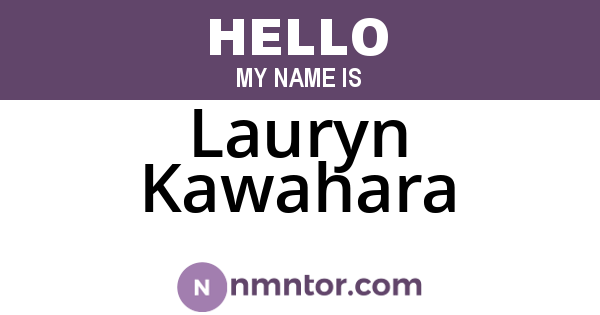 Lauryn Kawahara