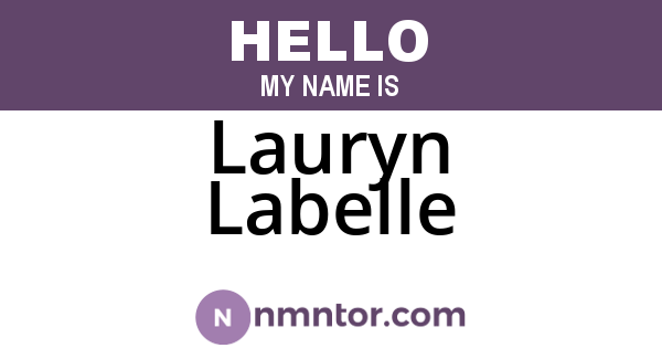 Lauryn Labelle