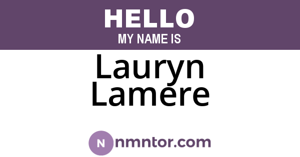 Lauryn Lamere