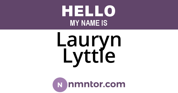Lauryn Lyttle