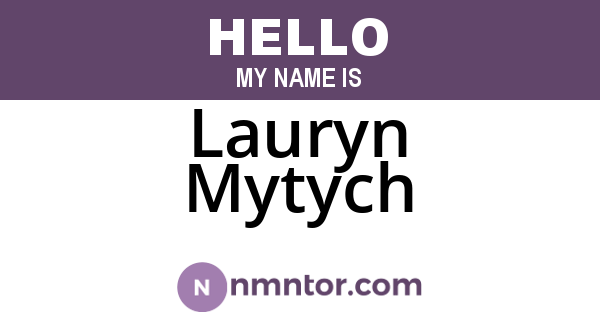 Lauryn Mytych