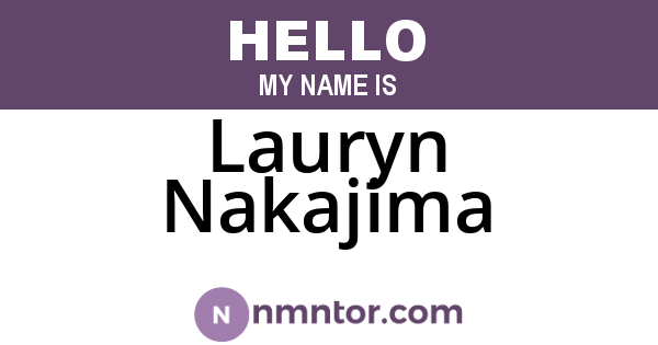 Lauryn Nakajima