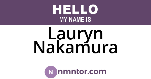 Lauryn Nakamura