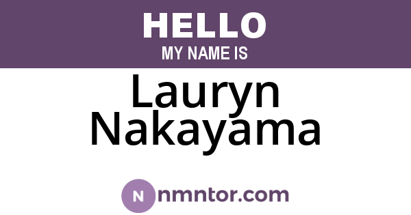 Lauryn Nakayama