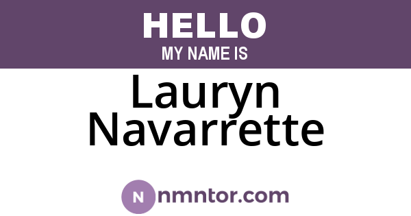 Lauryn Navarrette