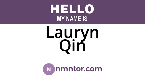 Lauryn Qin