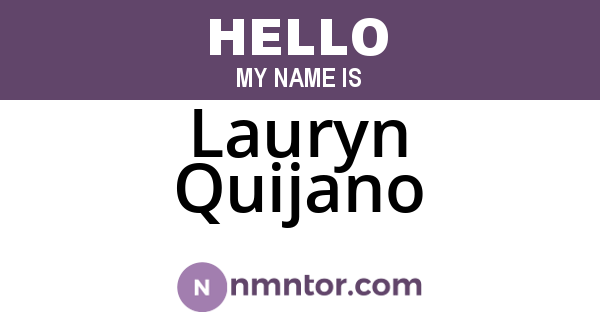 Lauryn Quijano