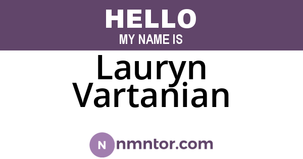 Lauryn Vartanian