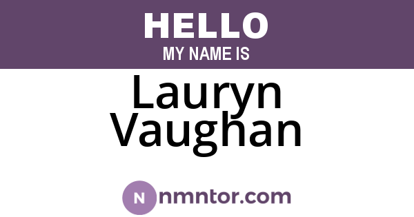 Lauryn Vaughan