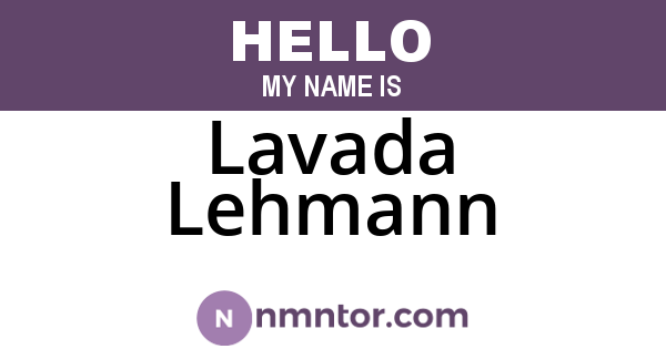 Lavada Lehmann