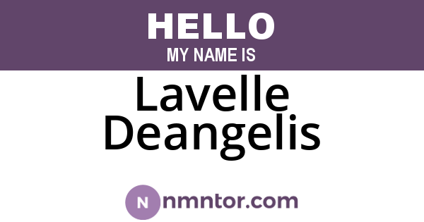 Lavelle Deangelis
