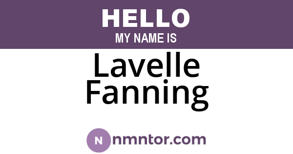 Lavelle Fanning
