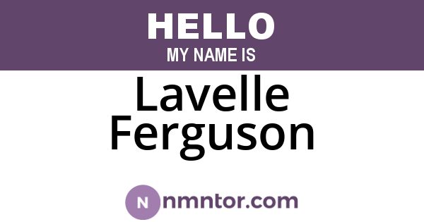 Lavelle Ferguson