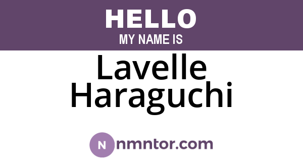 Lavelle Haraguchi