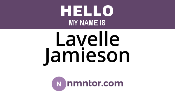 Lavelle Jamieson