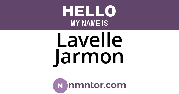 Lavelle Jarmon