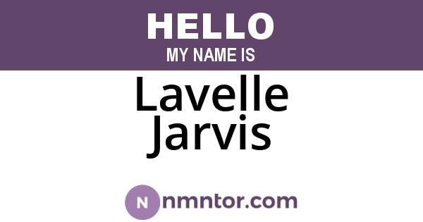 Lavelle Jarvis