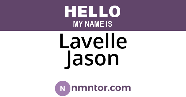 Lavelle Jason