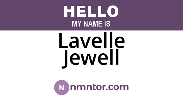 Lavelle Jewell