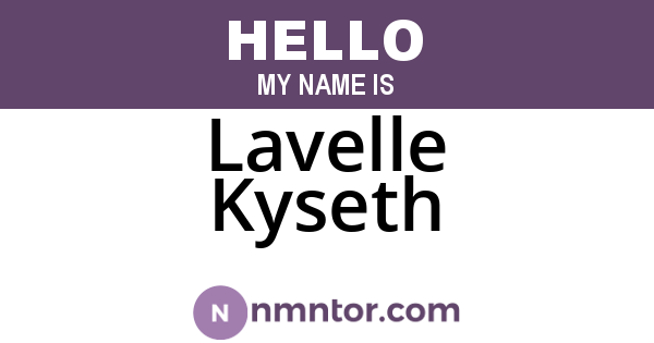 Lavelle Kyseth
