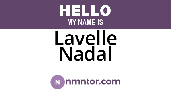 Lavelle Nadal