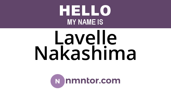 Lavelle Nakashima