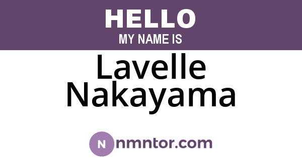Lavelle Nakayama