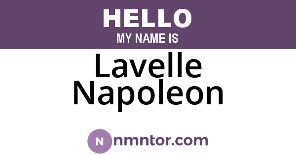 Lavelle Napoleon
