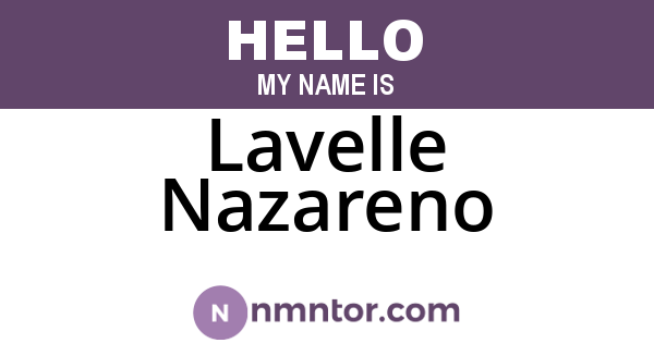 Lavelle Nazareno
