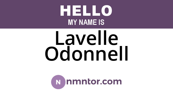 Lavelle Odonnell