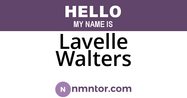 Lavelle Walters