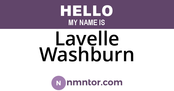 Lavelle Washburn