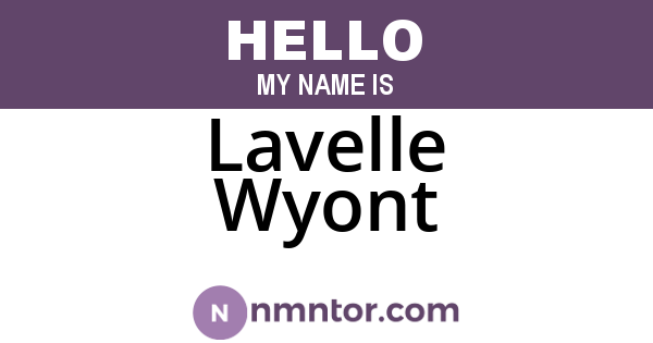 Lavelle Wyont