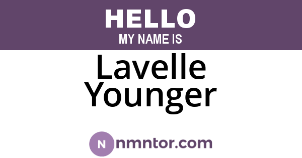 Lavelle Younger