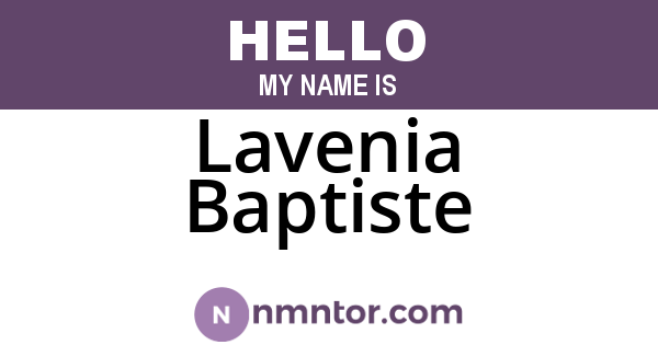 Lavenia Baptiste