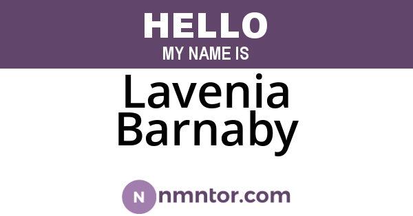 Lavenia Barnaby