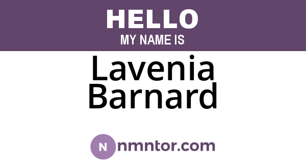 Lavenia Barnard