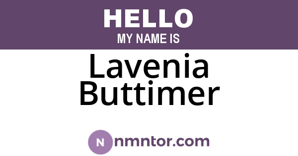 Lavenia Buttimer