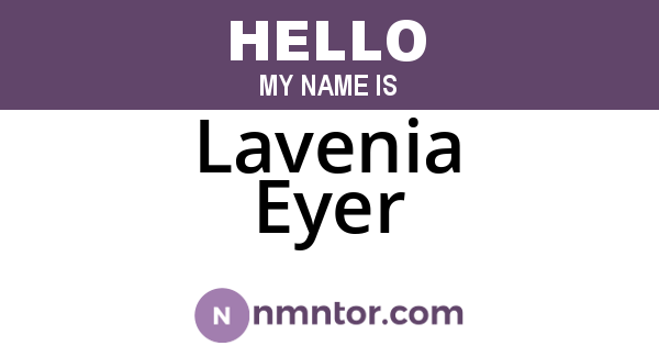 Lavenia Eyer