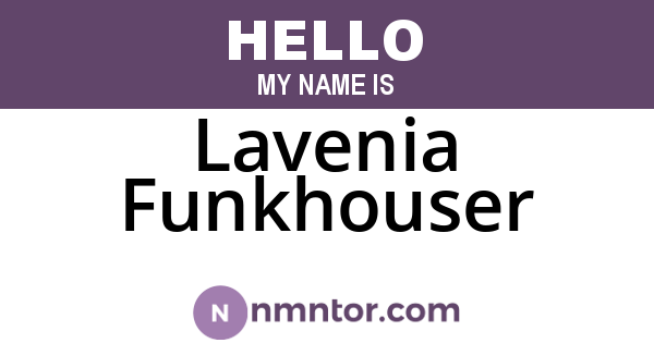 Lavenia Funkhouser
