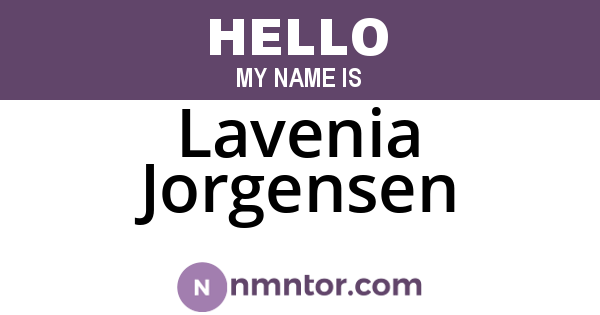 Lavenia Jorgensen