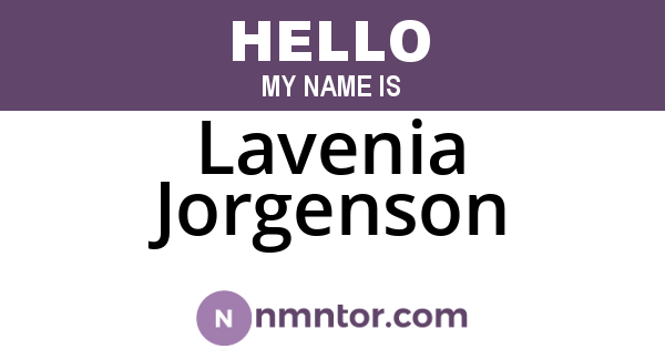 Lavenia Jorgenson