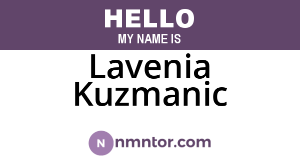 Lavenia Kuzmanic