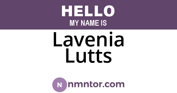Lavenia Lutts